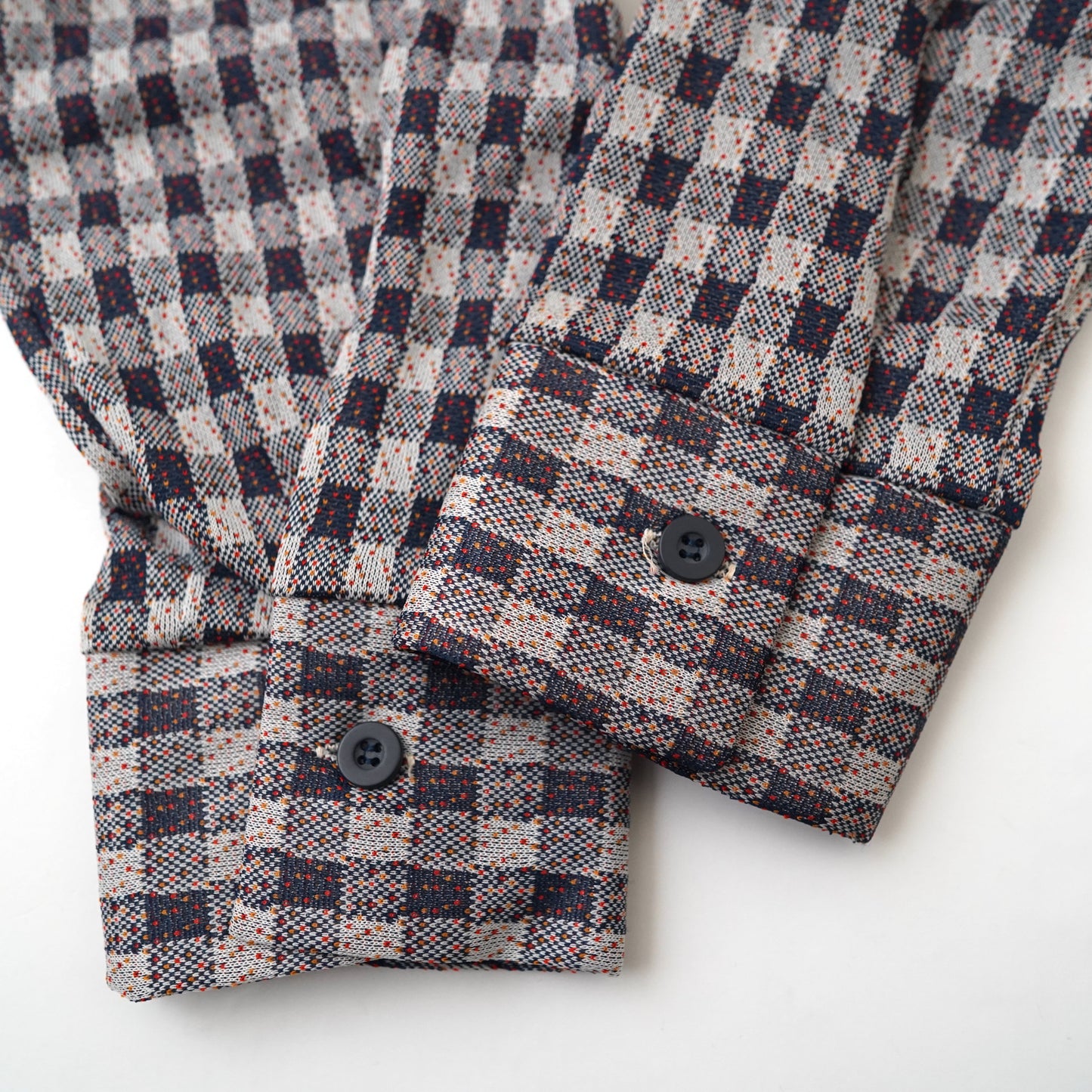 70s Check pattern shirt