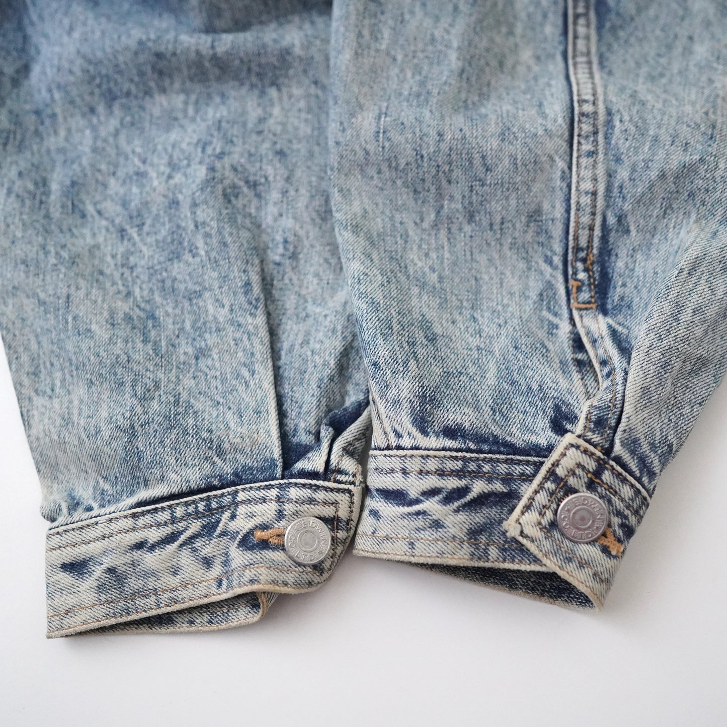 80s EDWIN chemical wash denim jacket