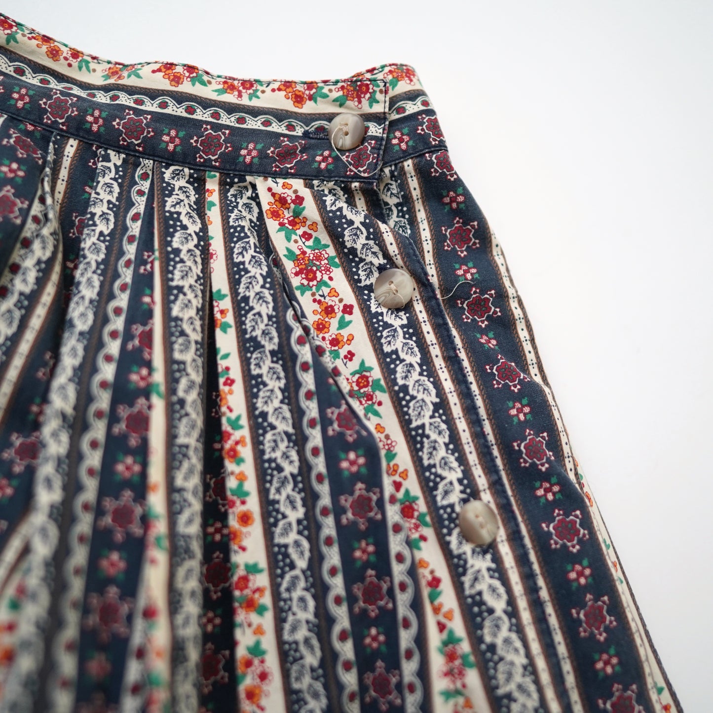 westbound button front knee length skirt