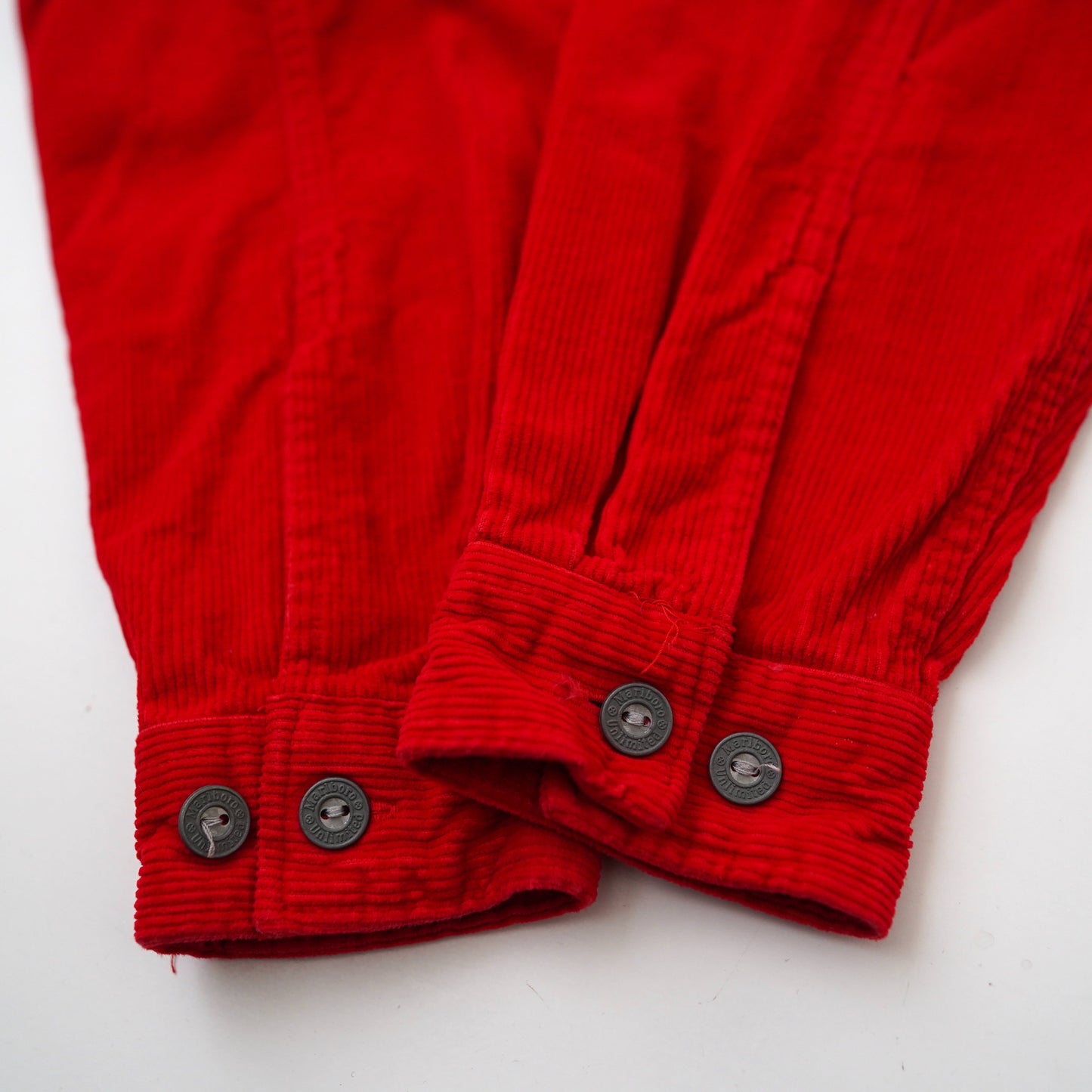 90s Marlboro corduroy half zip shirt