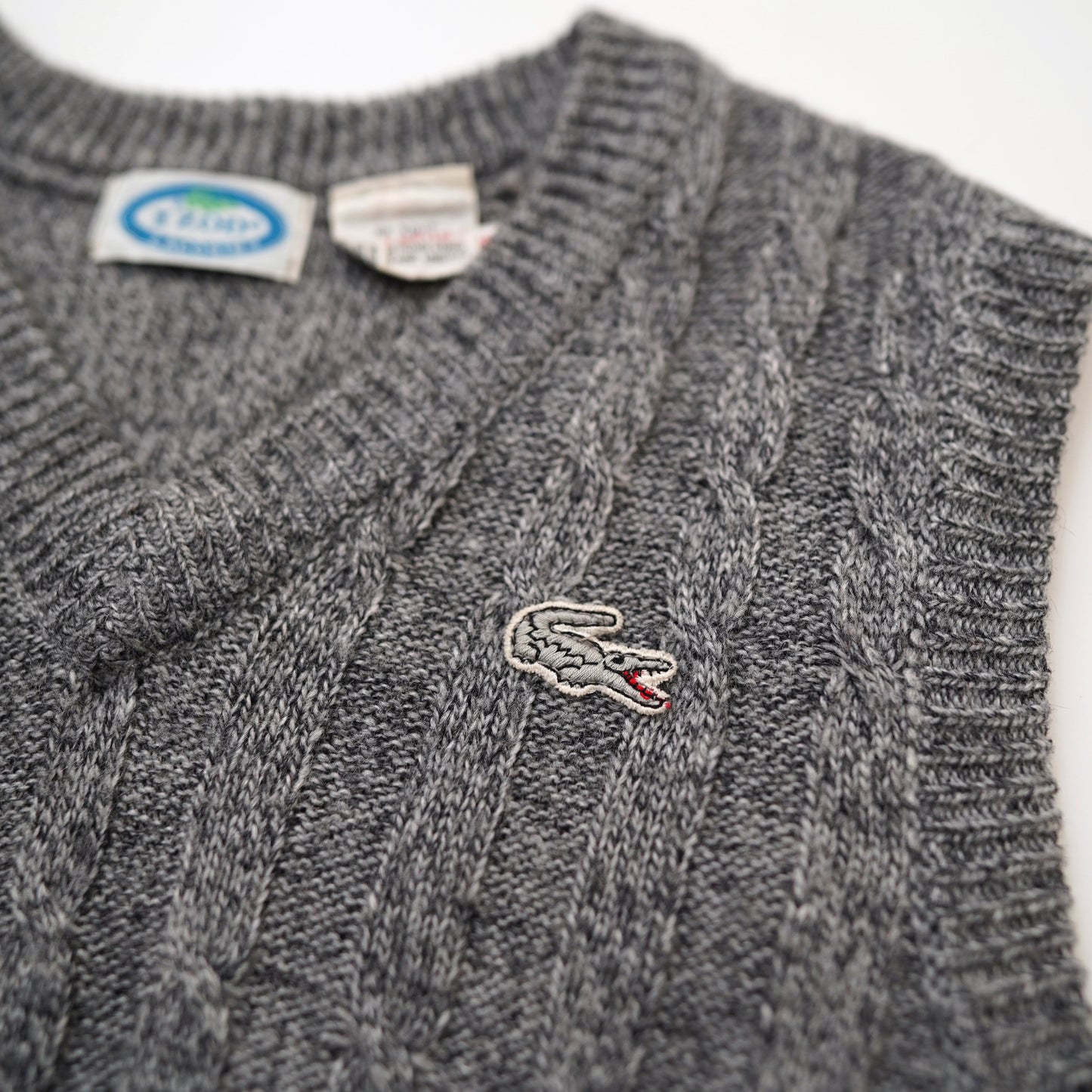 80s LACOSTE izod knit vest