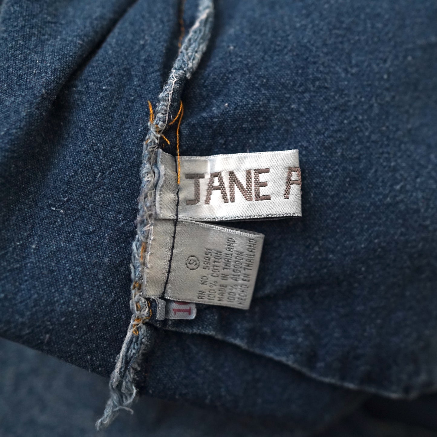 button front denim skirt