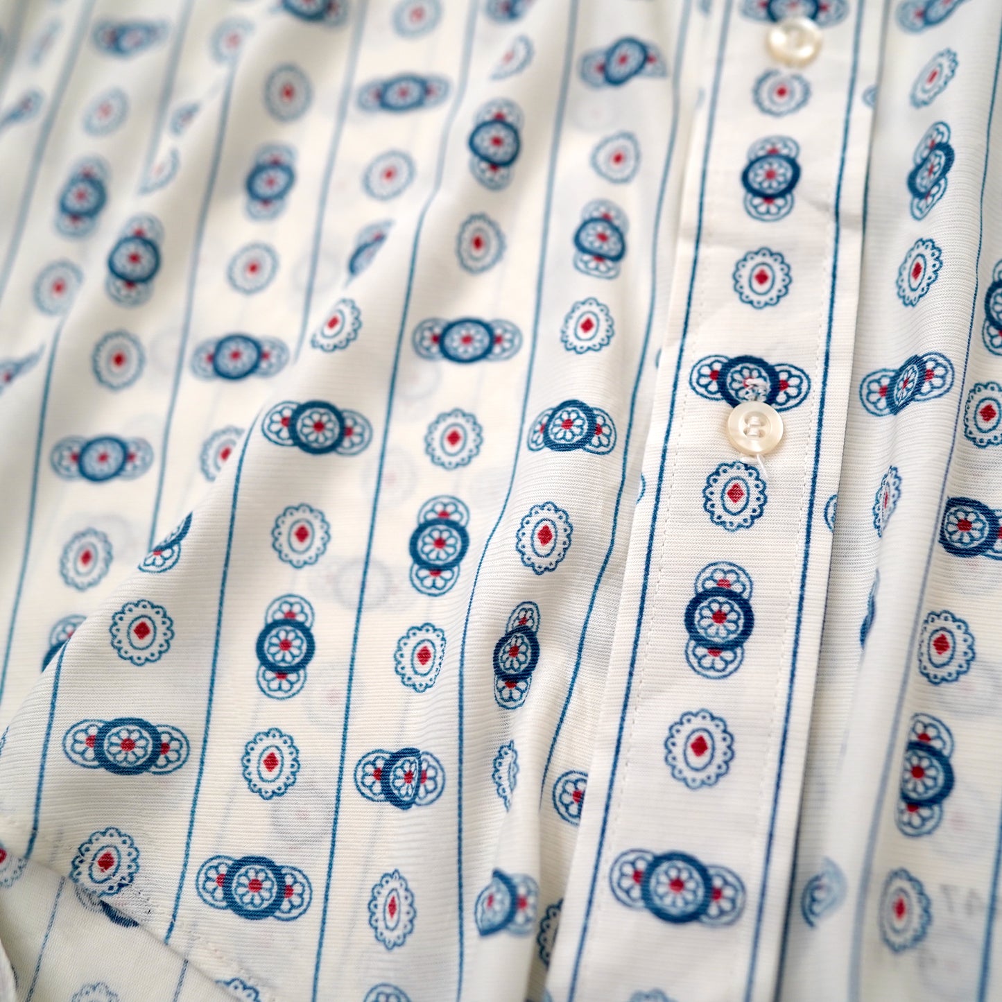 70s pattern long shirt