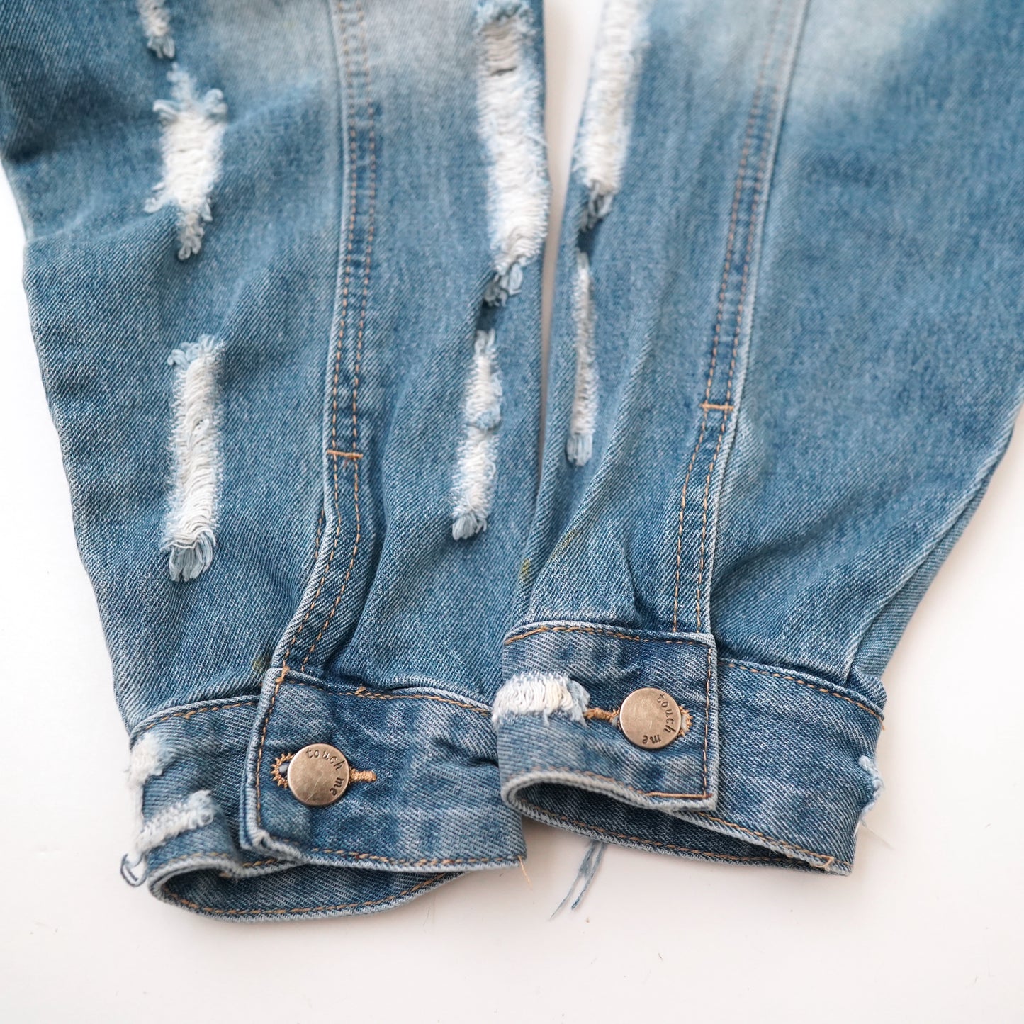 tassel design denim jacket