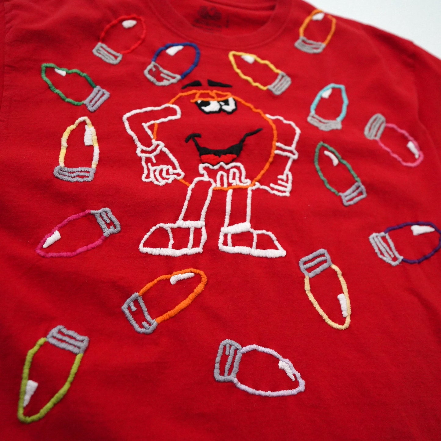 M&M embroidery tee