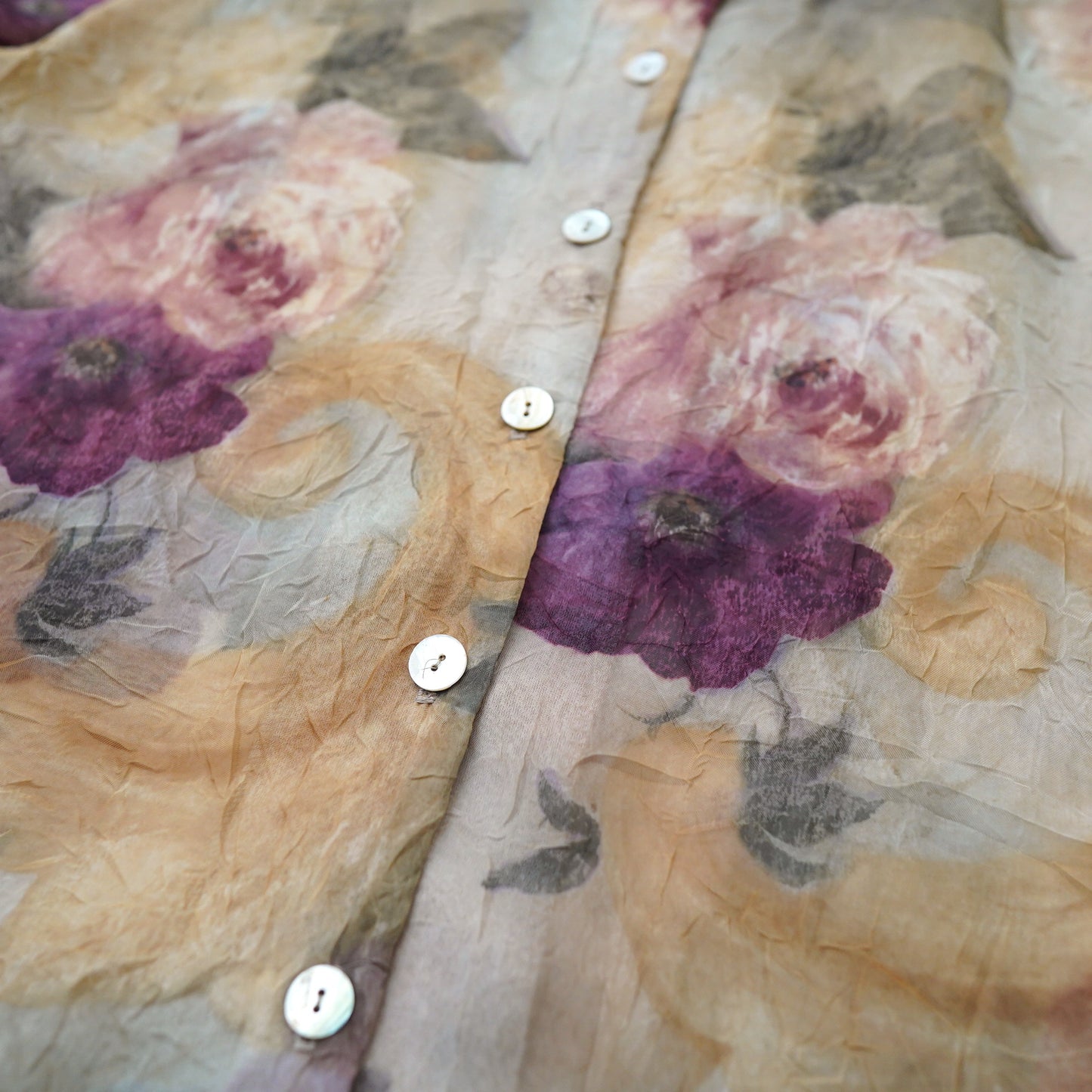 transparent flower shirt