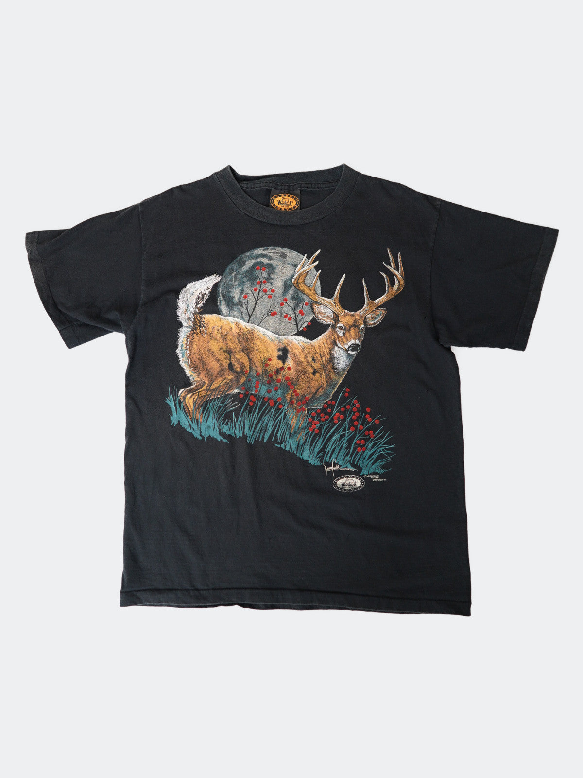 90s Woolrich animal tee – NEVERKNOWS