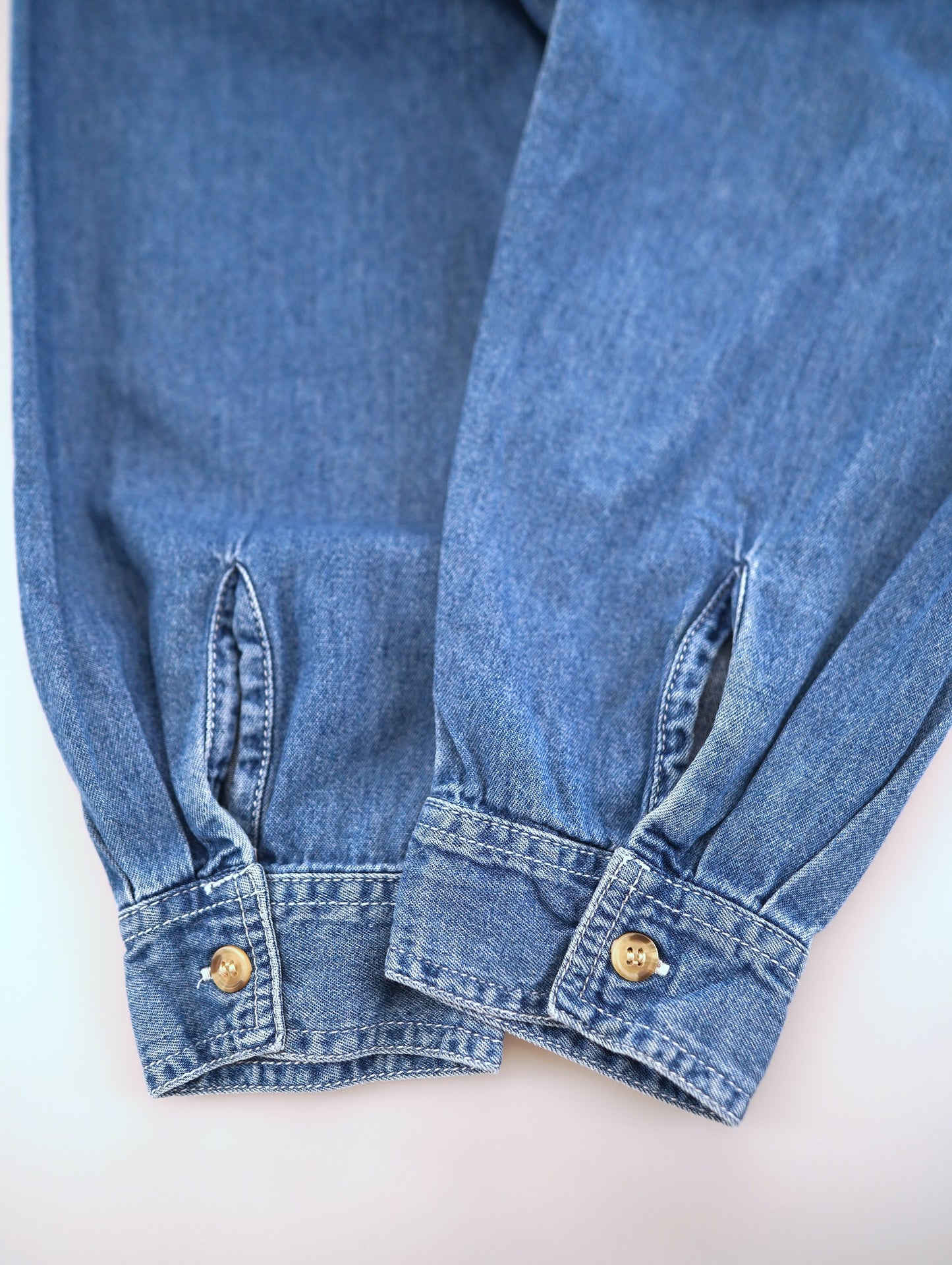 90s stitch denim shirt