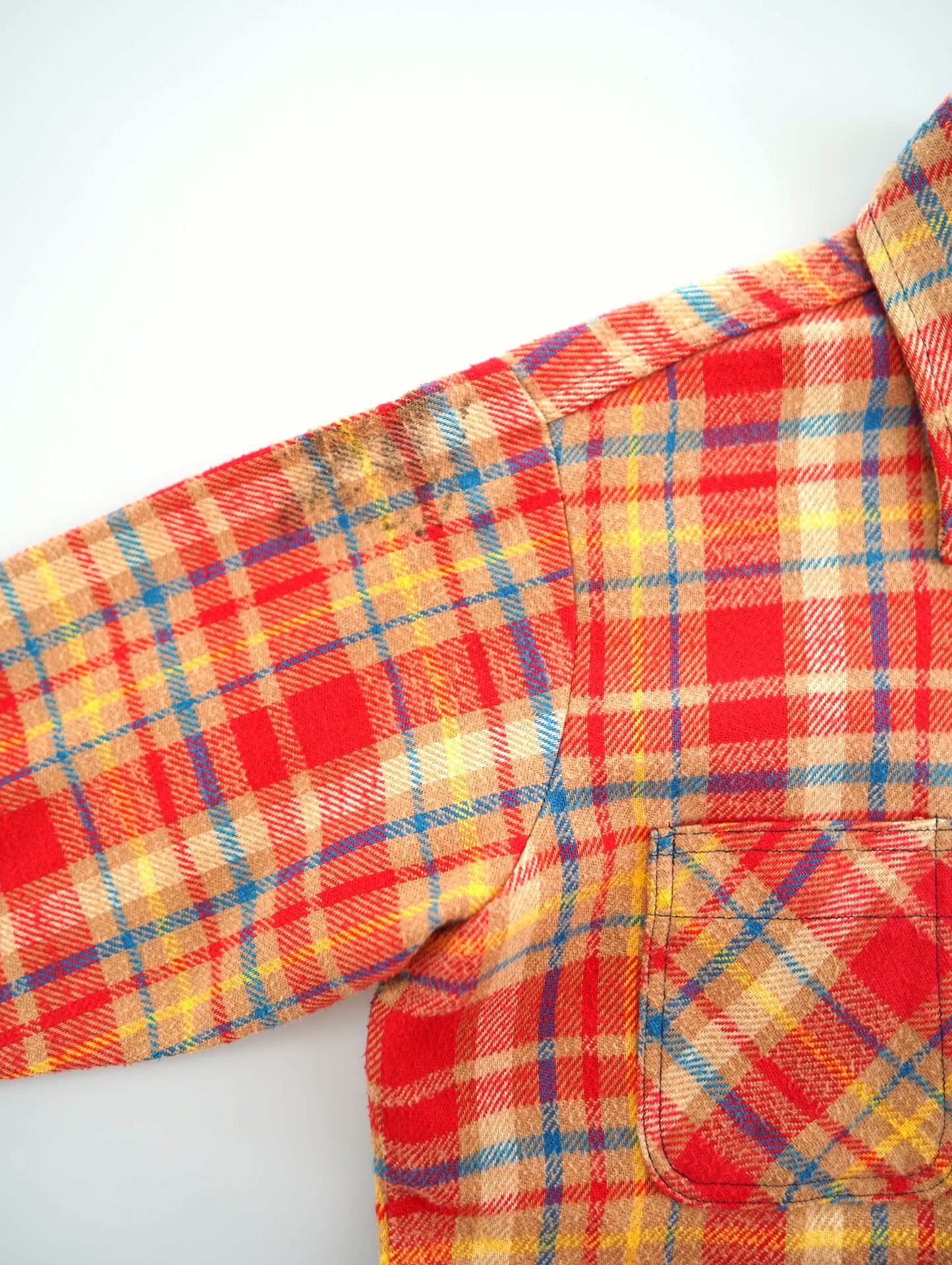 70s JC Penny BIG MAC Flannel plaid shirt