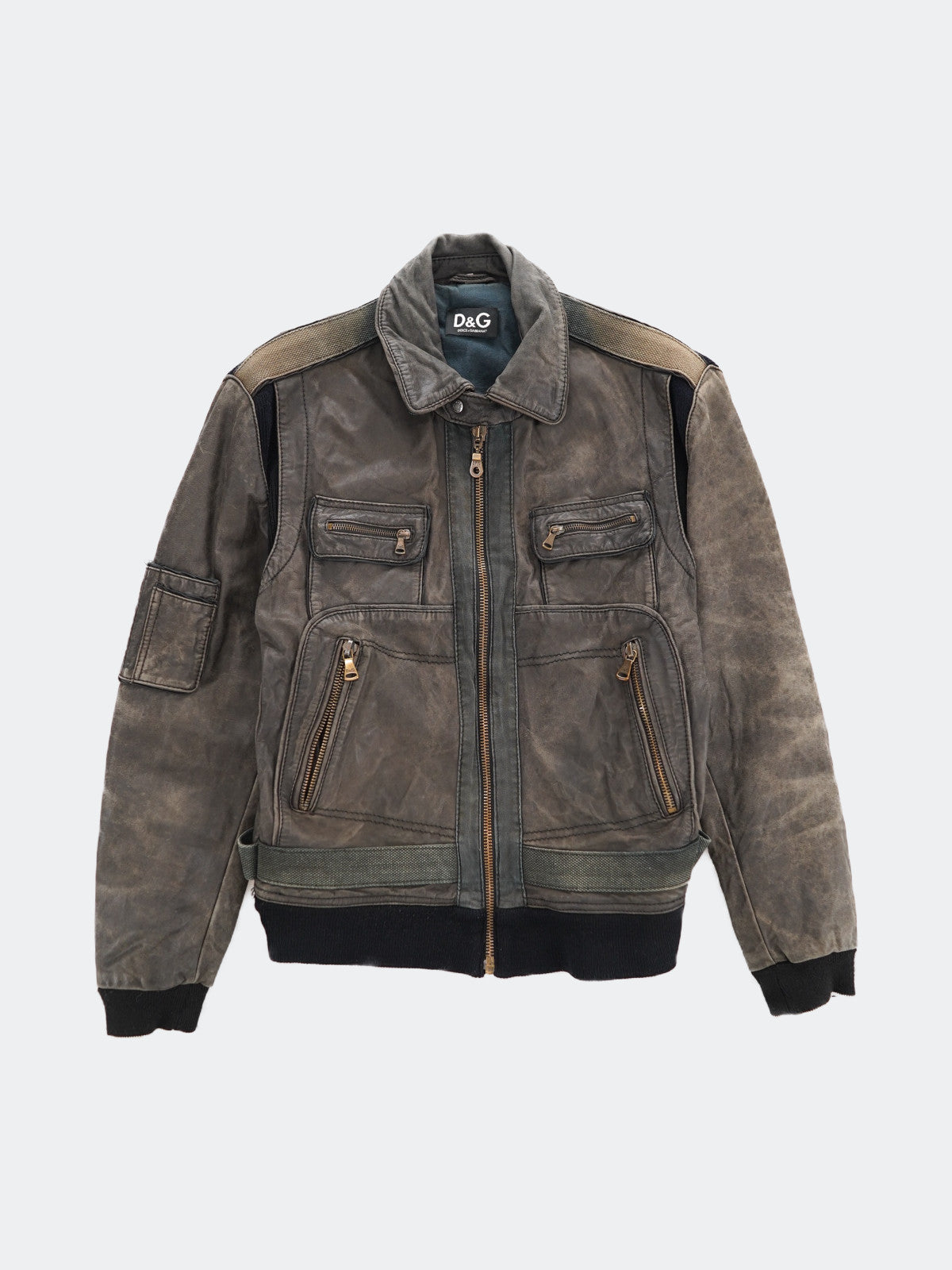 D&G leather jacket – NEVERKNOWS