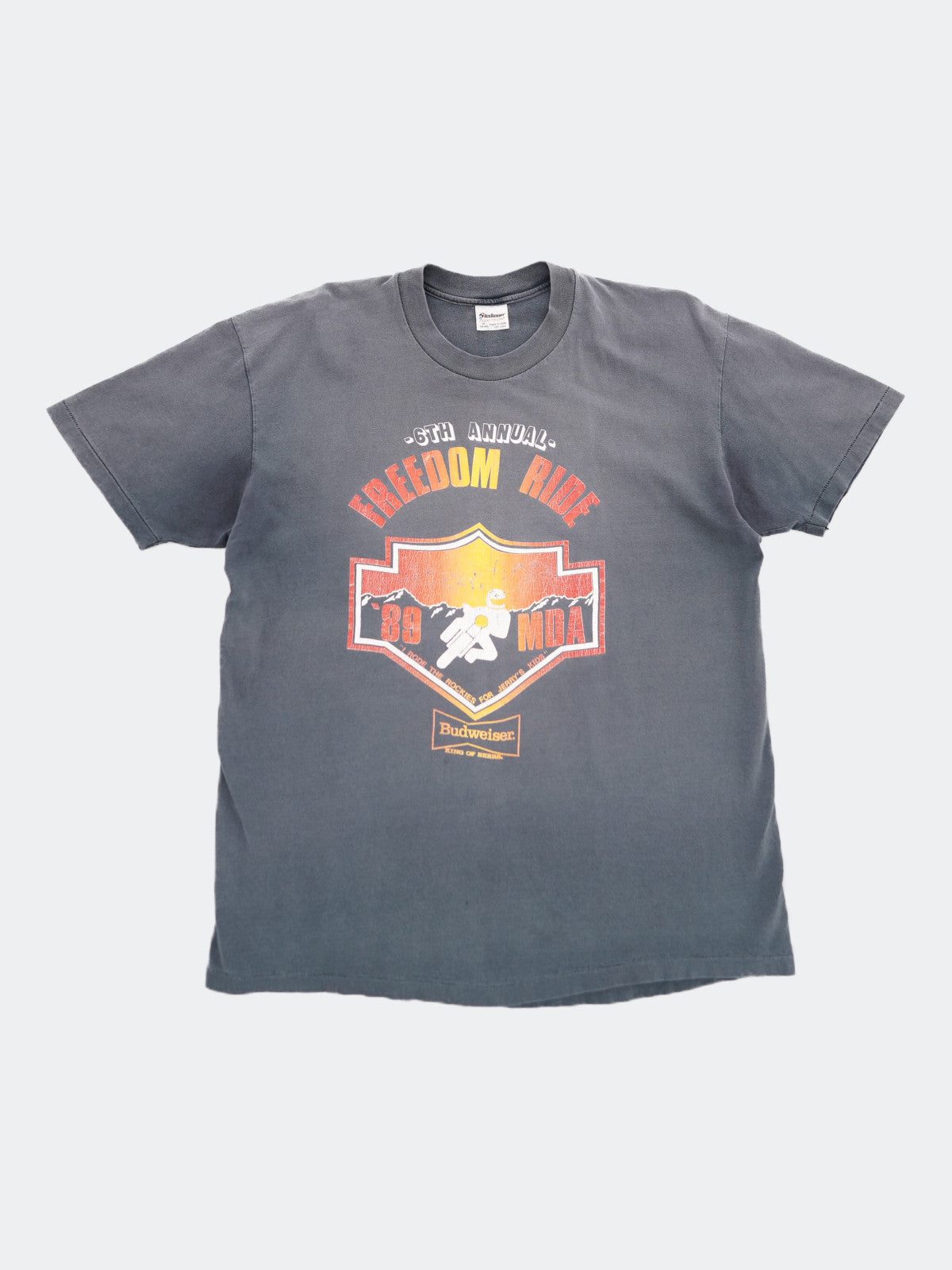 80s Budweiser Harley Davidson tee – NEVERKNOWS