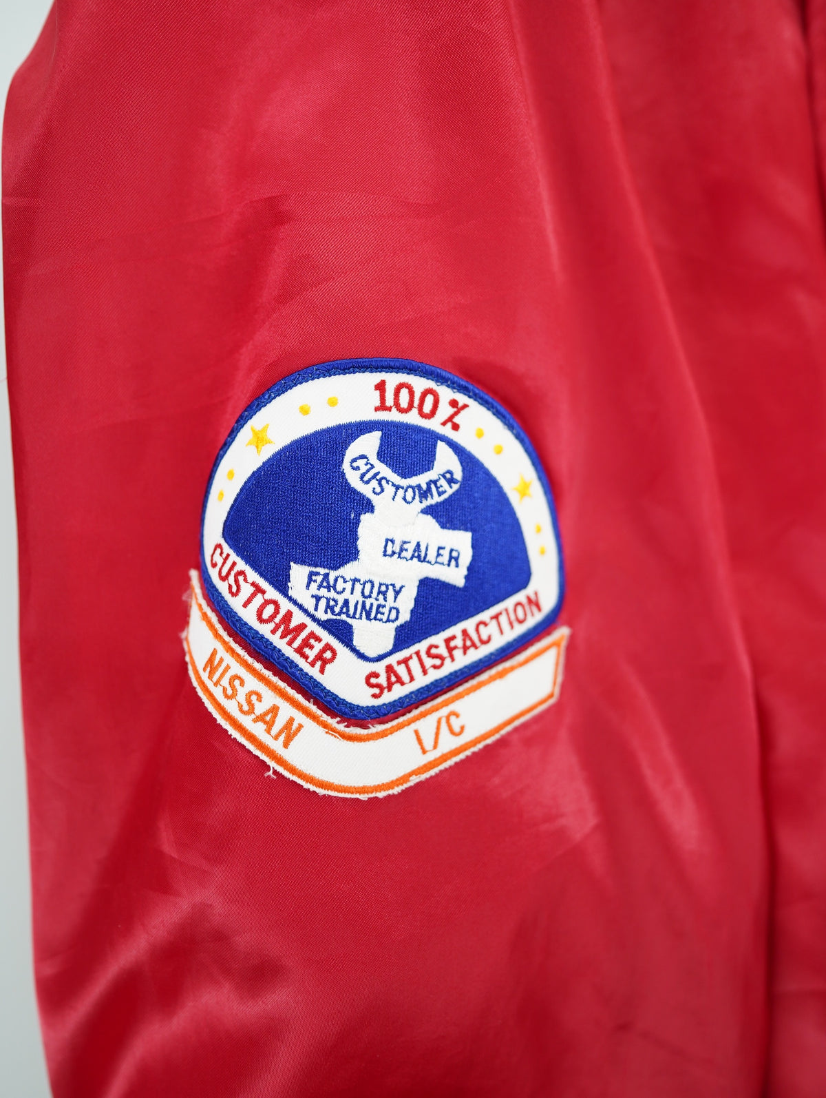 80s NISSAN nylon stadium jacket