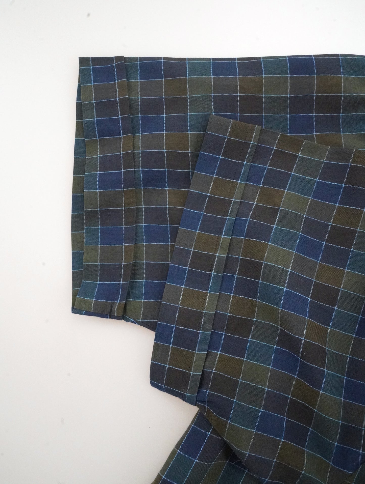 60s-70s opencollar check shirt