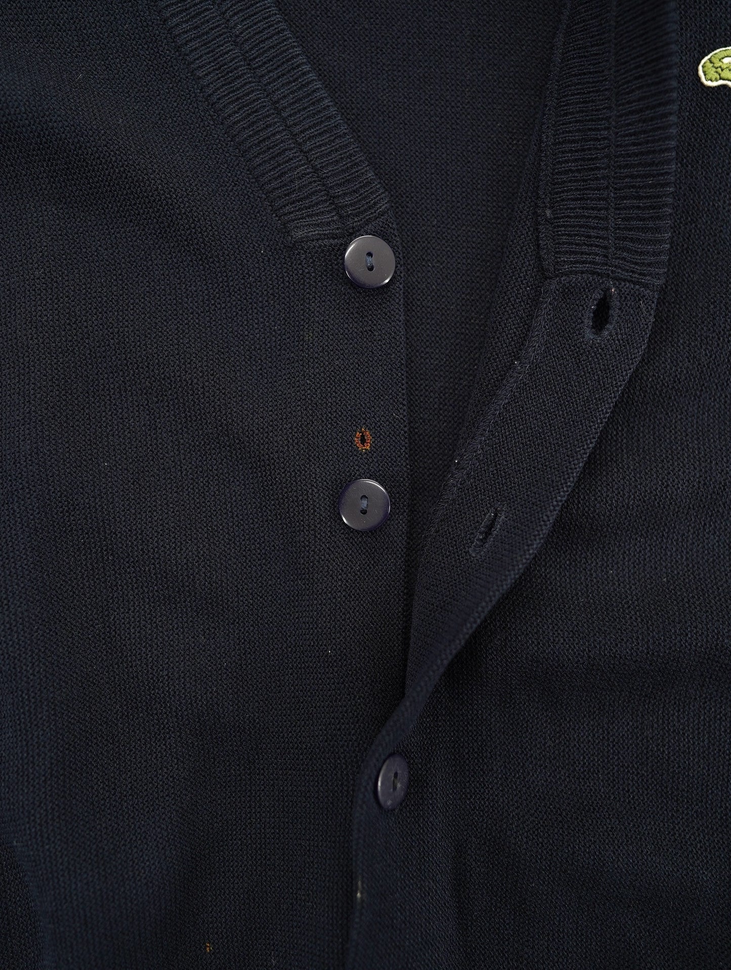 80s LACOSTE knit cardigan