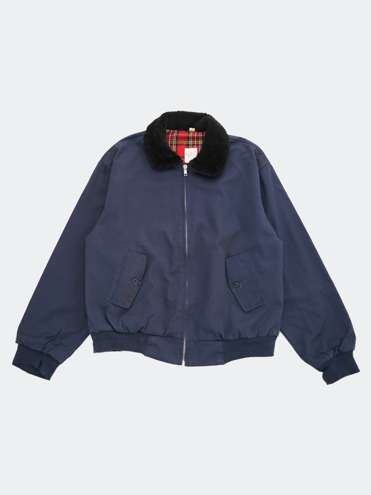 90s-00s boa collar work blouson – NEVERKNOWS