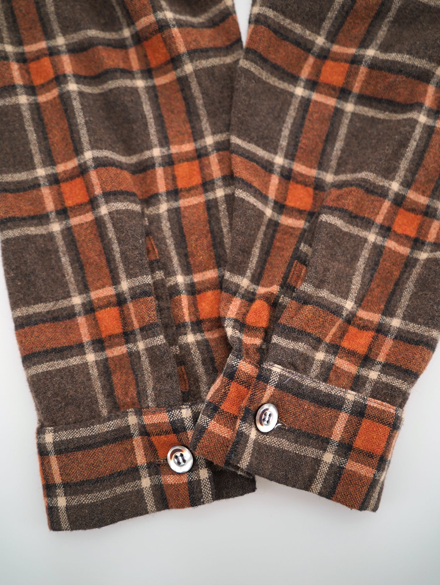 50s-60s wool check shirt