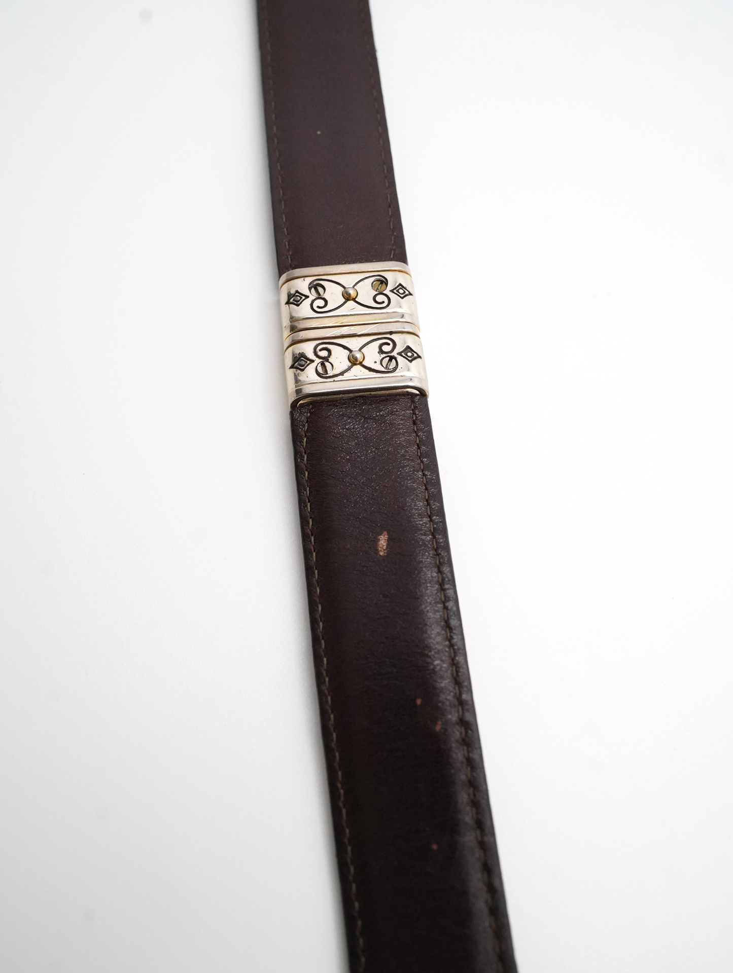reversible leather belt