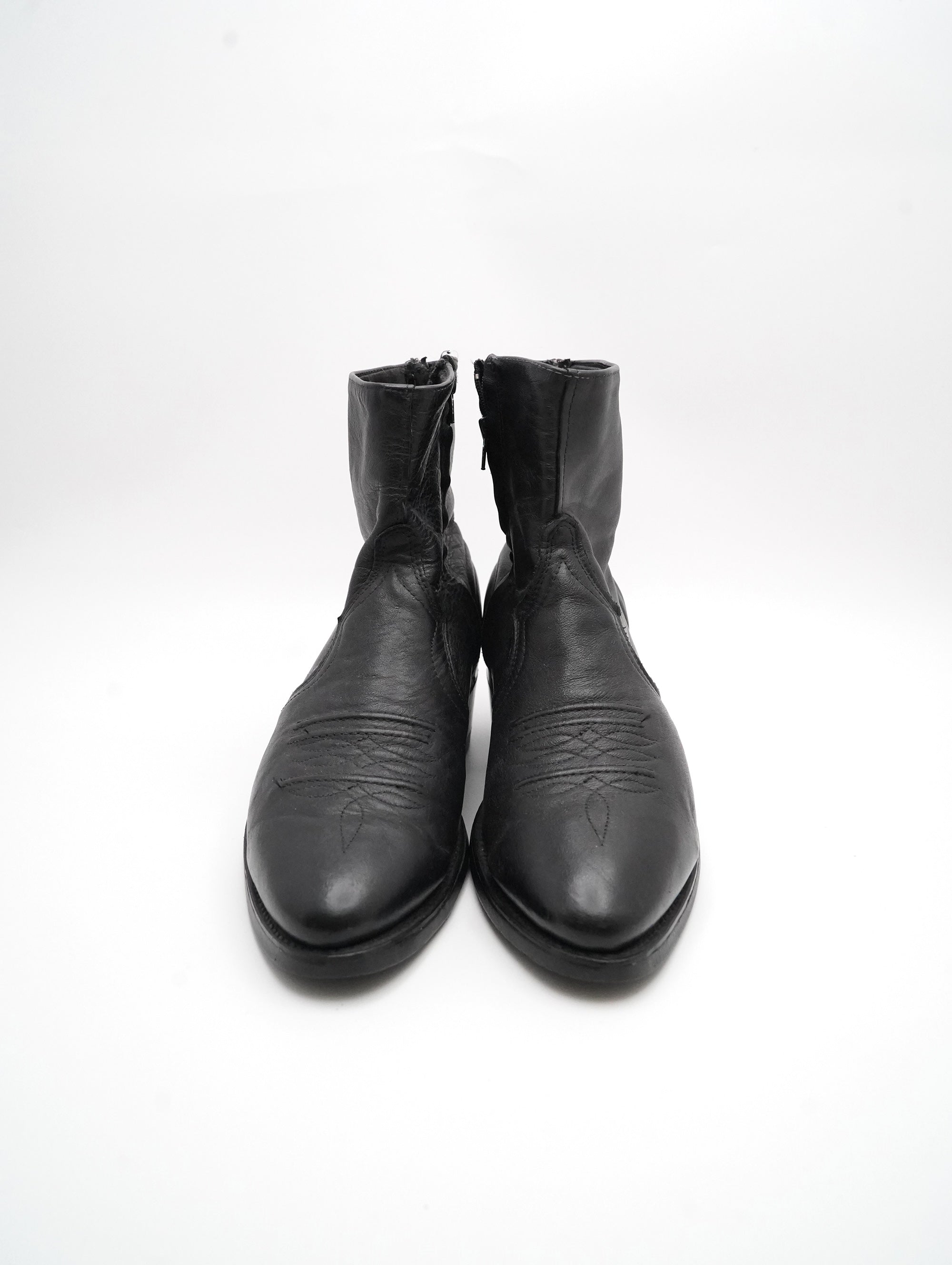 Side Zip Western boots – NEVERKNOWS