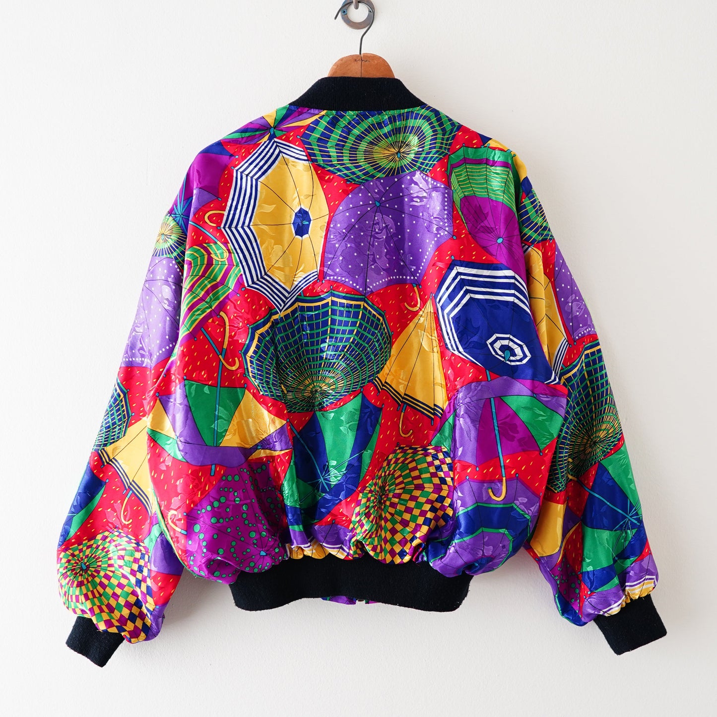 80s silkworm's colorful umbrella blouson