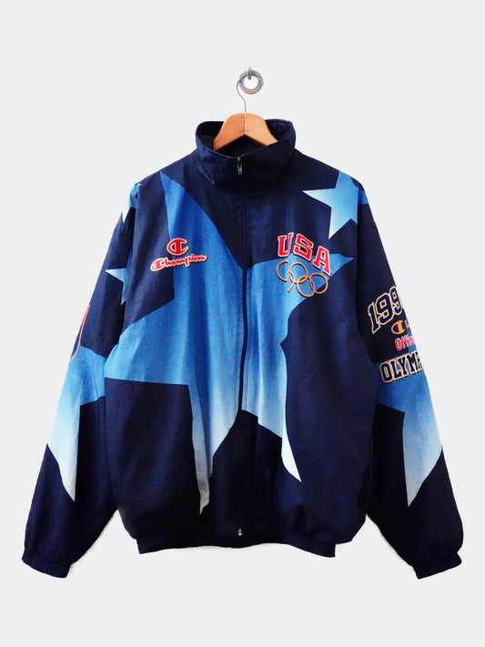 90s Champion Olympic polyester jacket