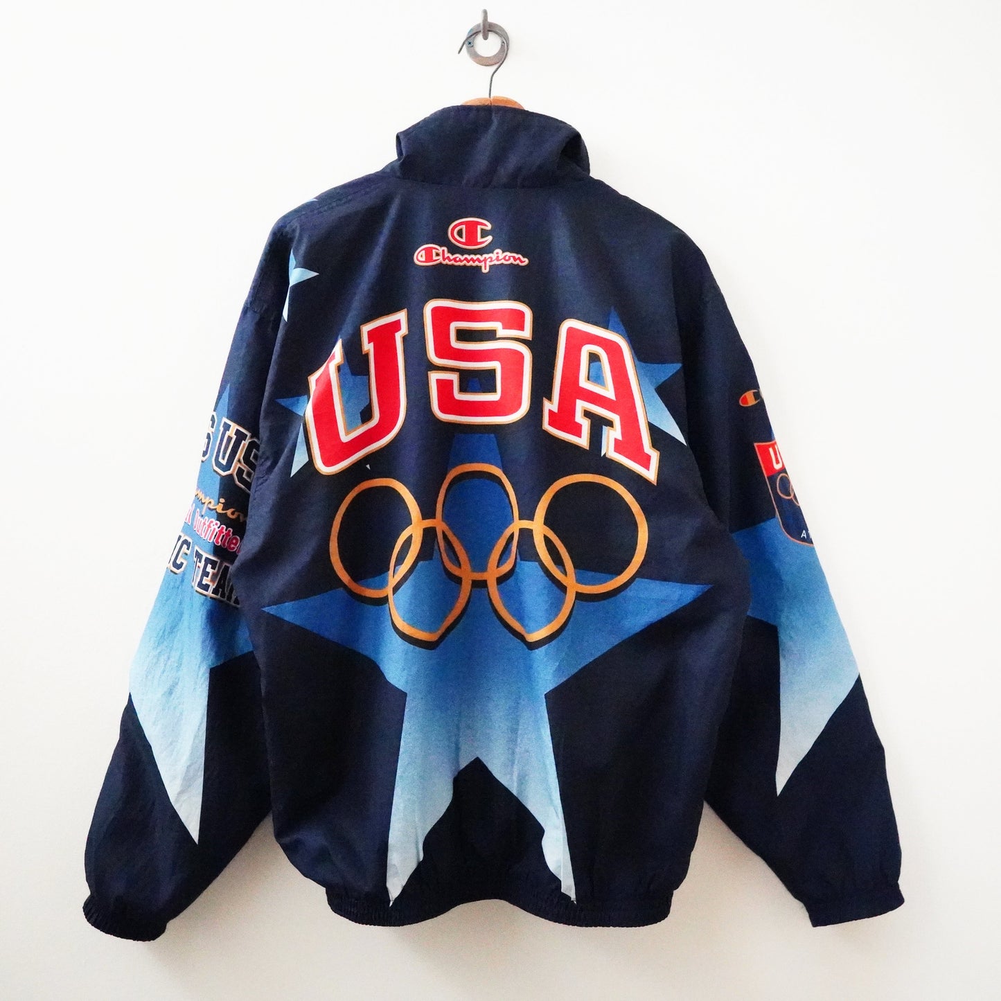 90s Champion Olympic polyester jacket