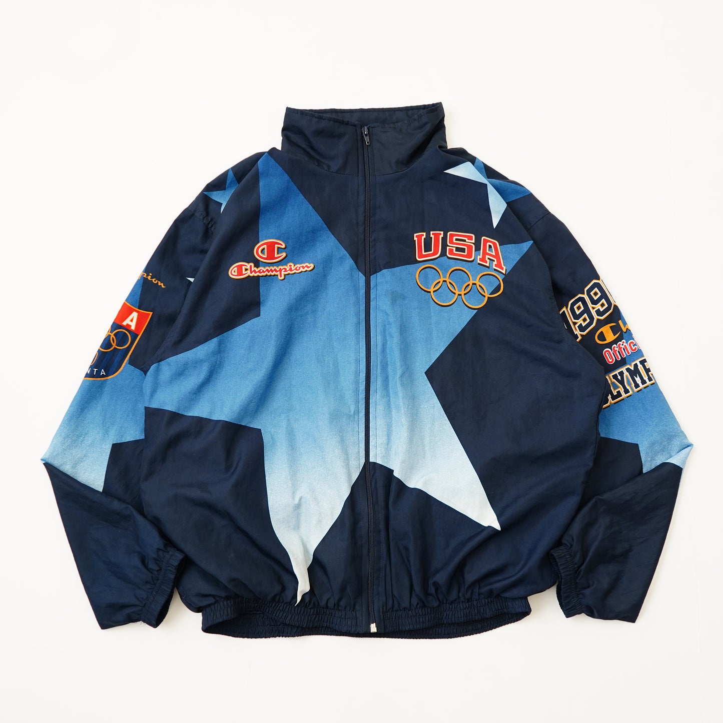 90s Champion Olympic polyester jacket