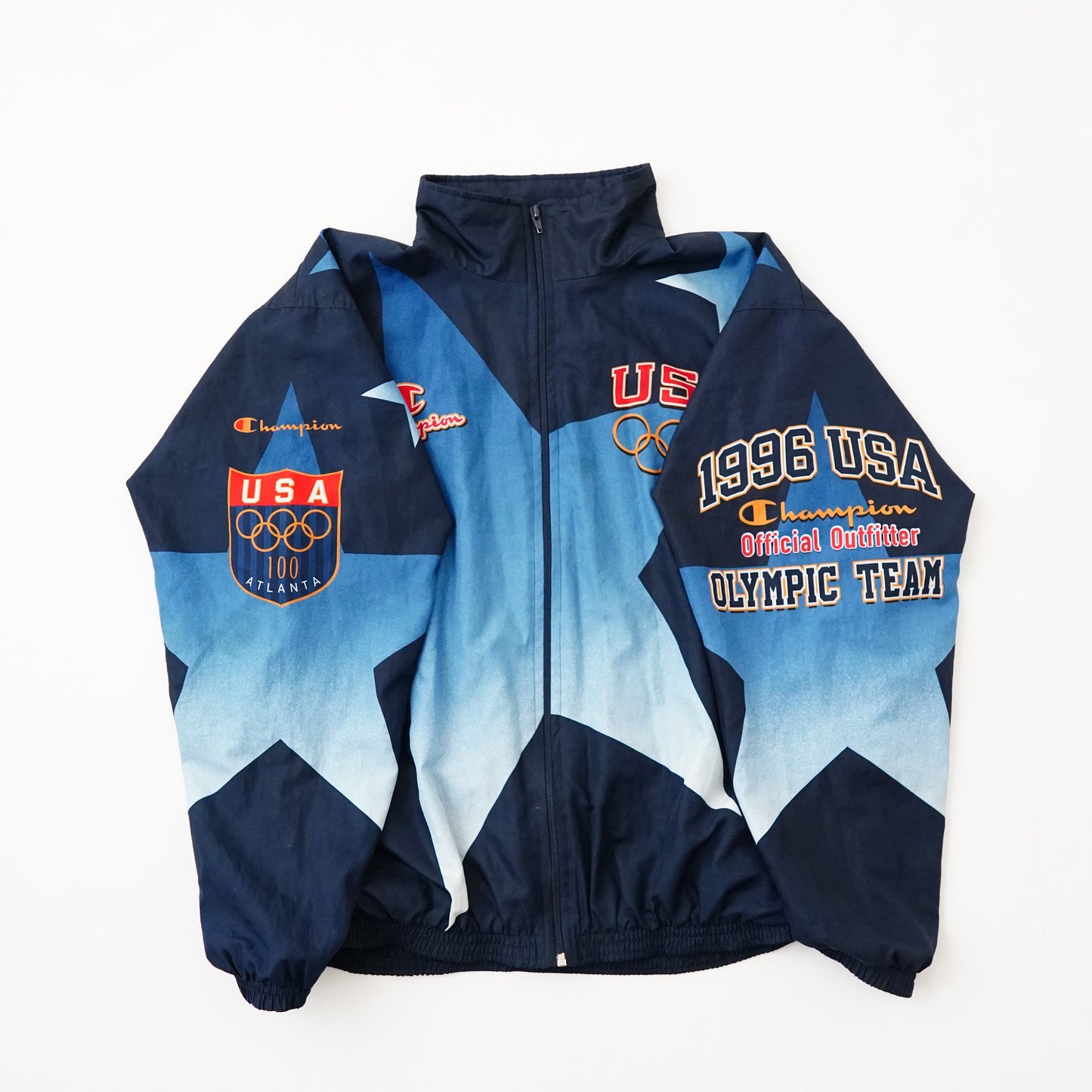 90s Champion Olympic polyester jacket