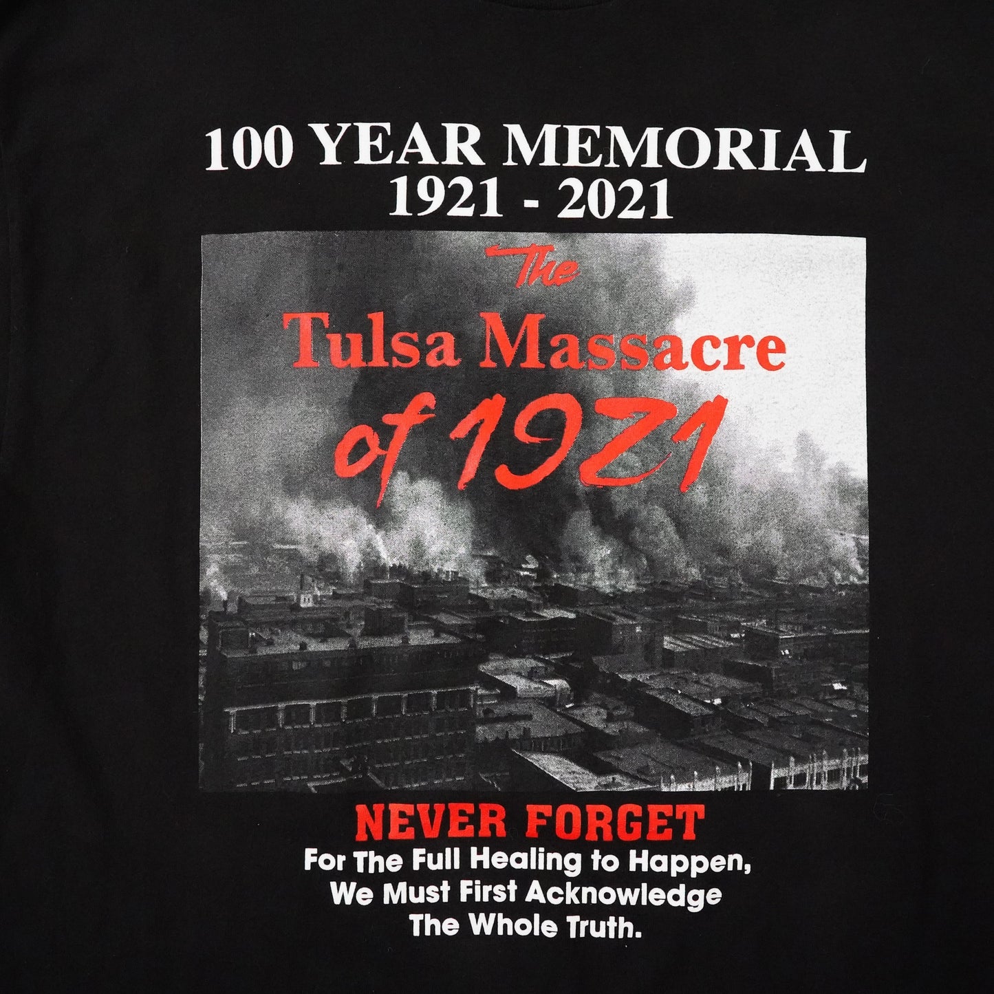 Tulsa Massacre 1921 print tee