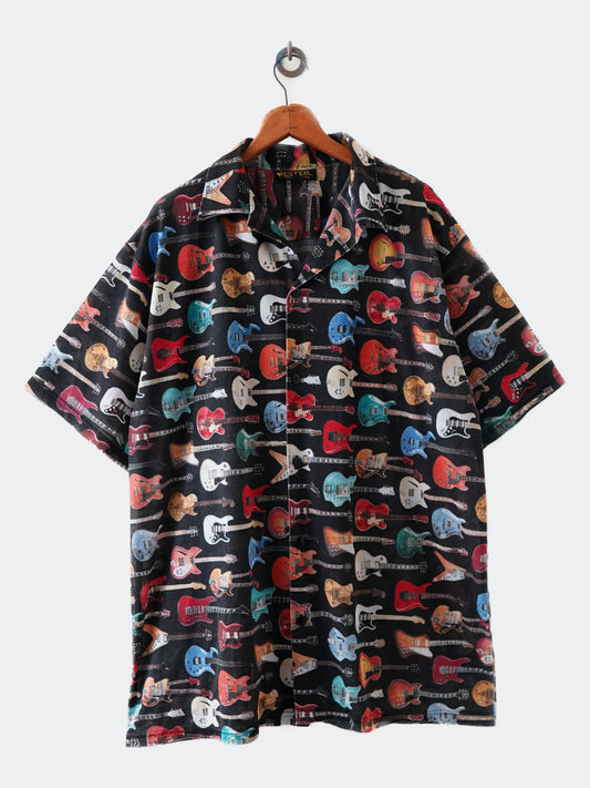 Guiter patterned shirt