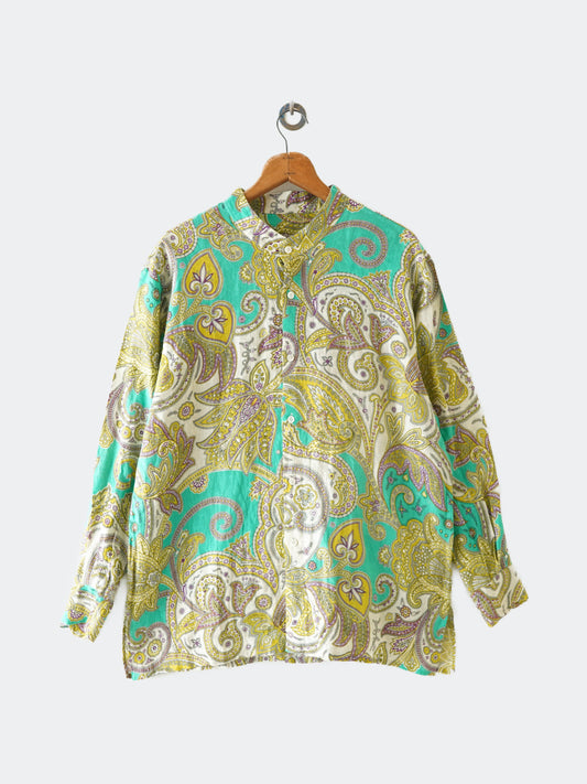 Paisley No Collar shirt