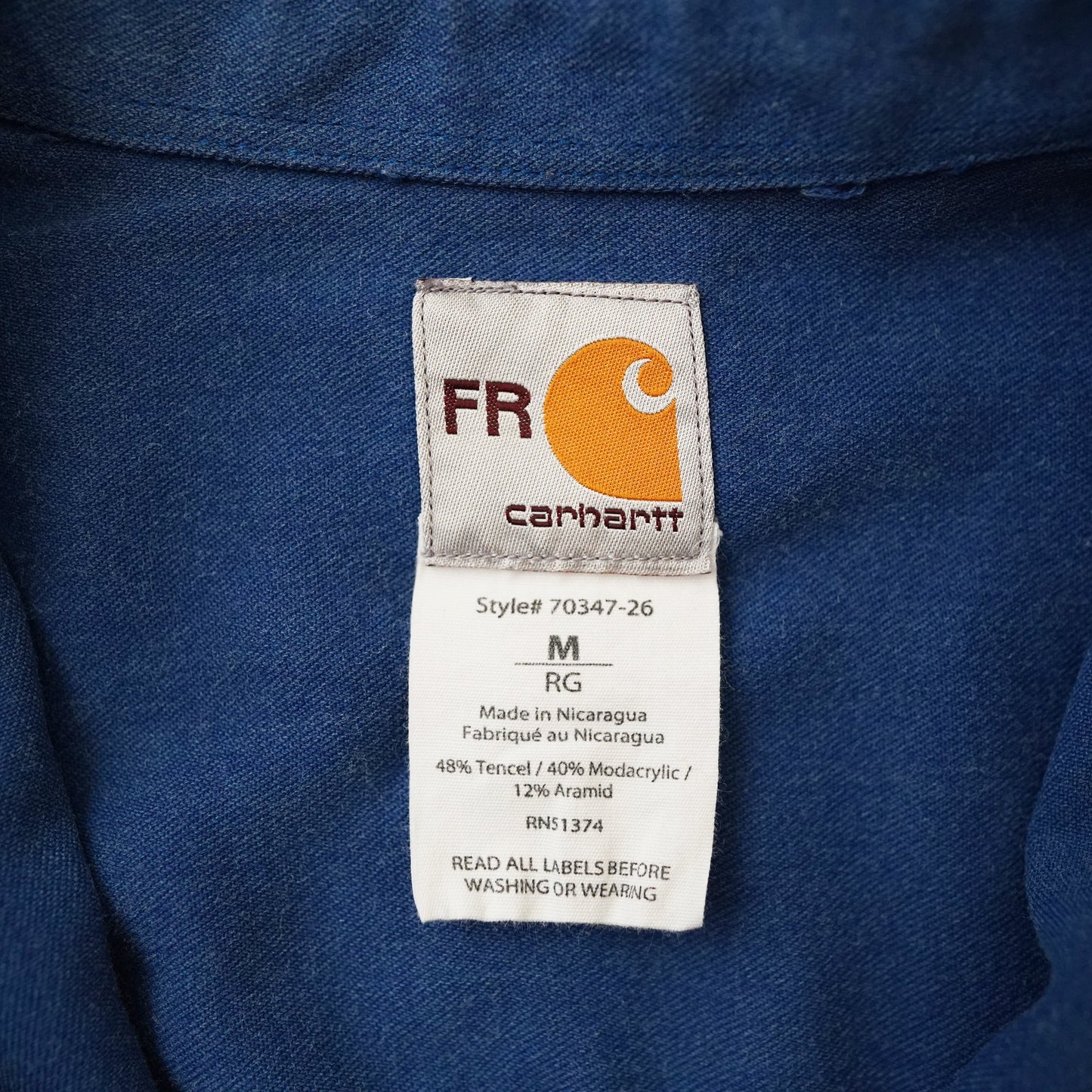 Carhartt CINTAS denim work shirt