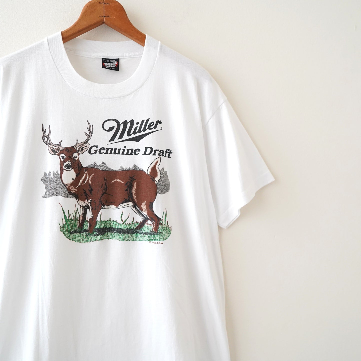 90s miller draft beer tee