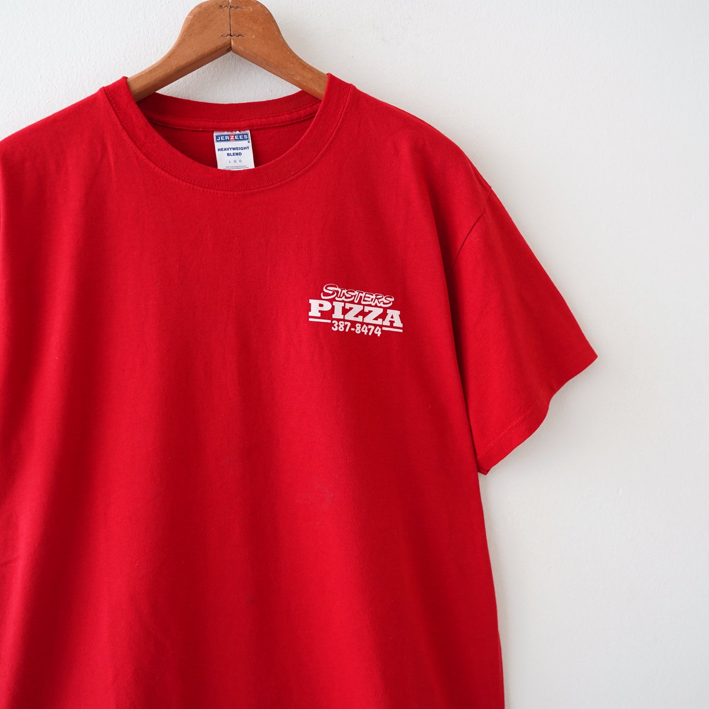 JERZEES sisters pizza tee