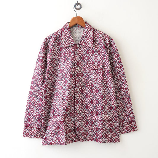 pattern pajama shirt