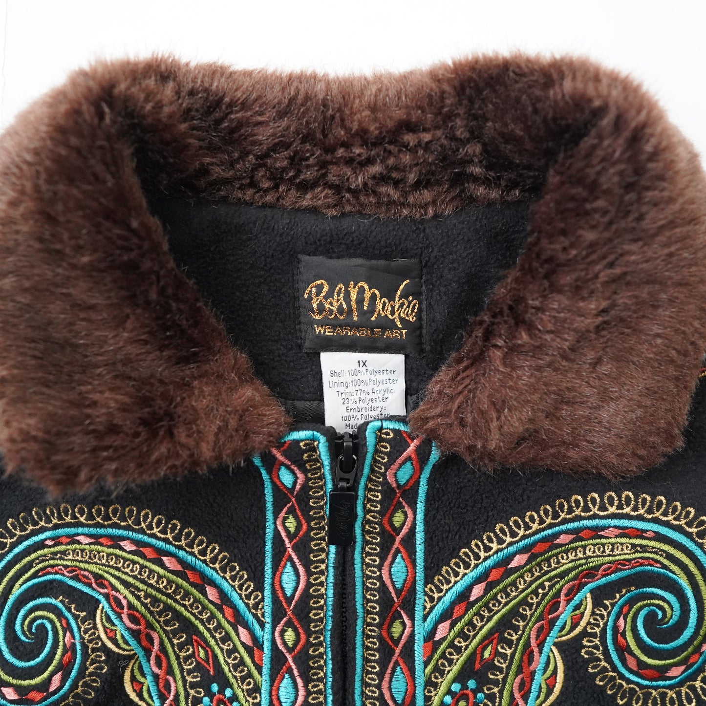 Bob Mackie fake fur vest