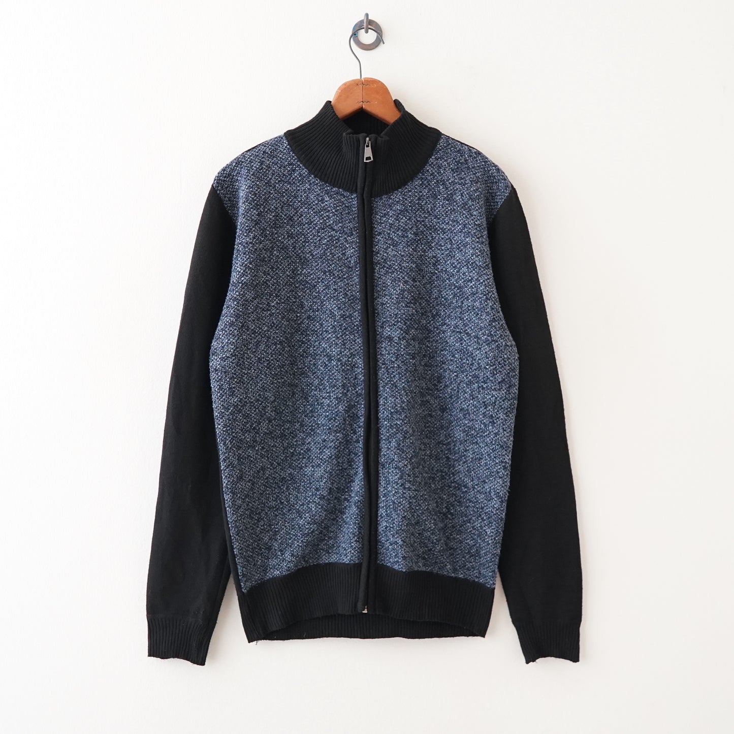 front zip crew cardigan