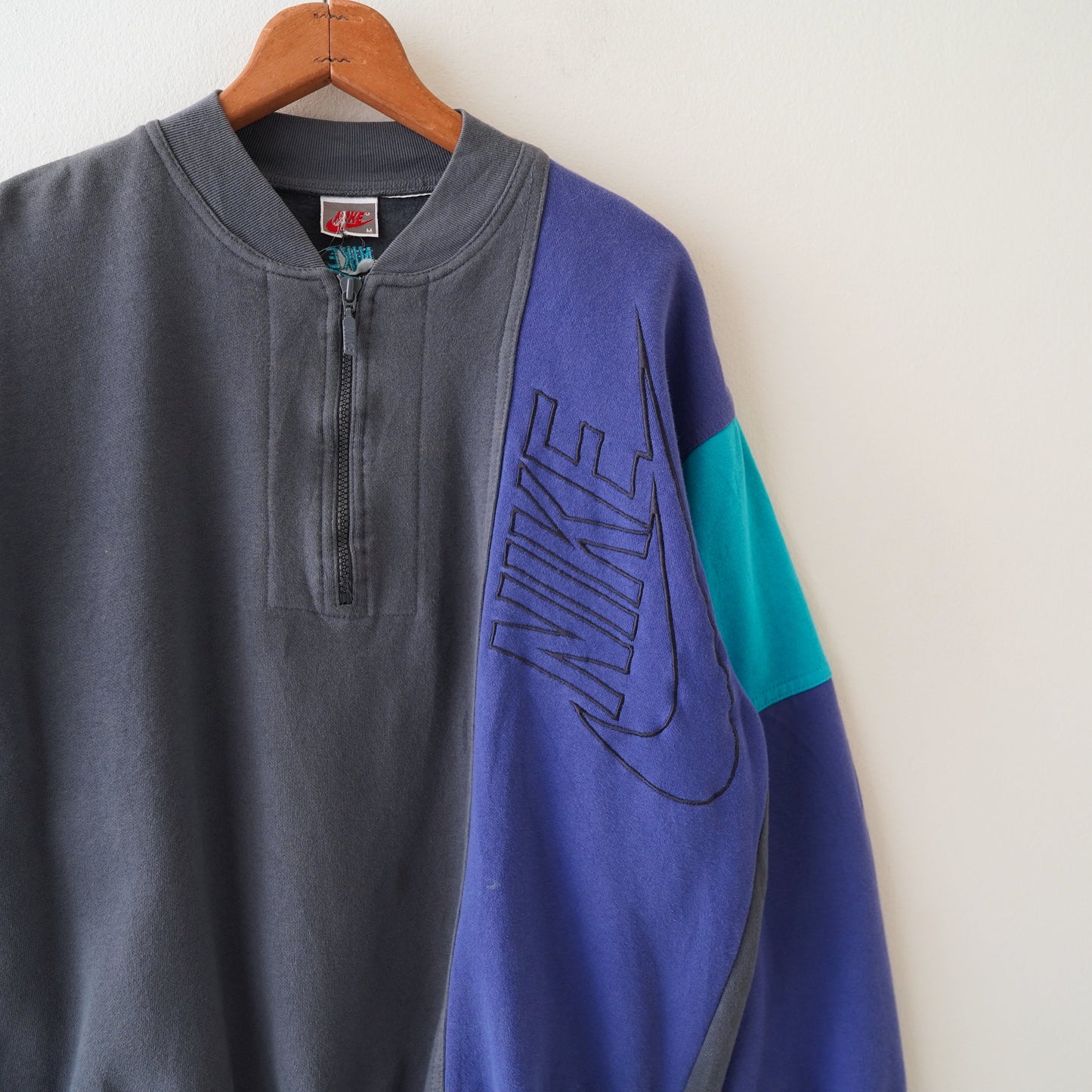 90s NIKE half zip sweat