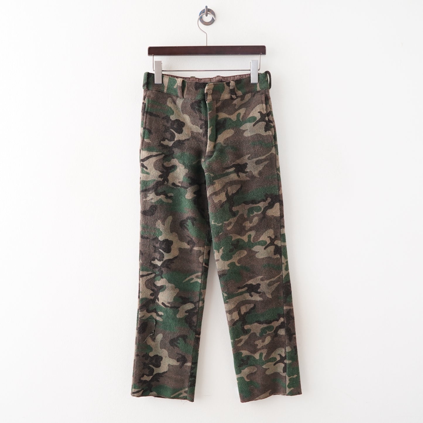 Camouflage wool pants