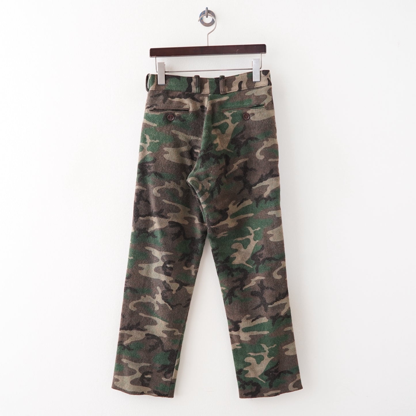 Camouflage wool pants