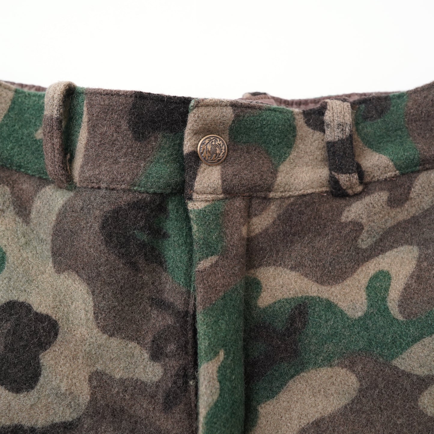 Camouflage wool pants