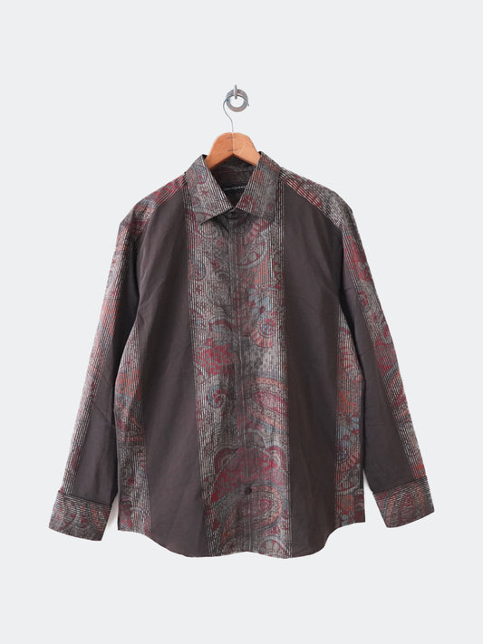 single stitch paisley shirt