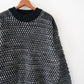 One point Leather Sweater