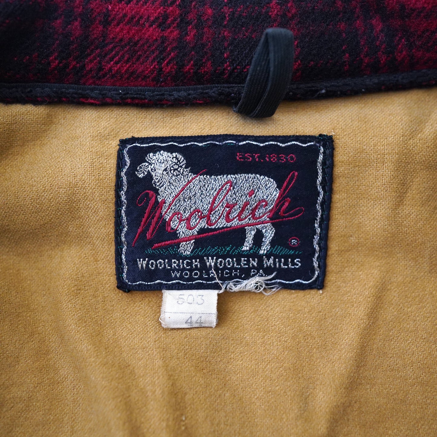 50s WOOLRICH 503 check jacket