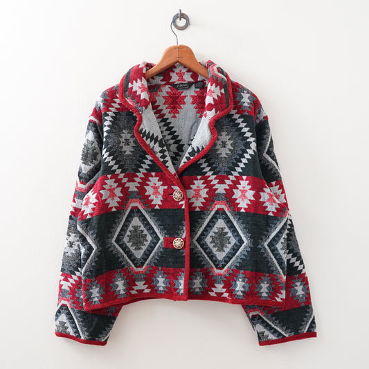 Nordic pattern Tailored jacket