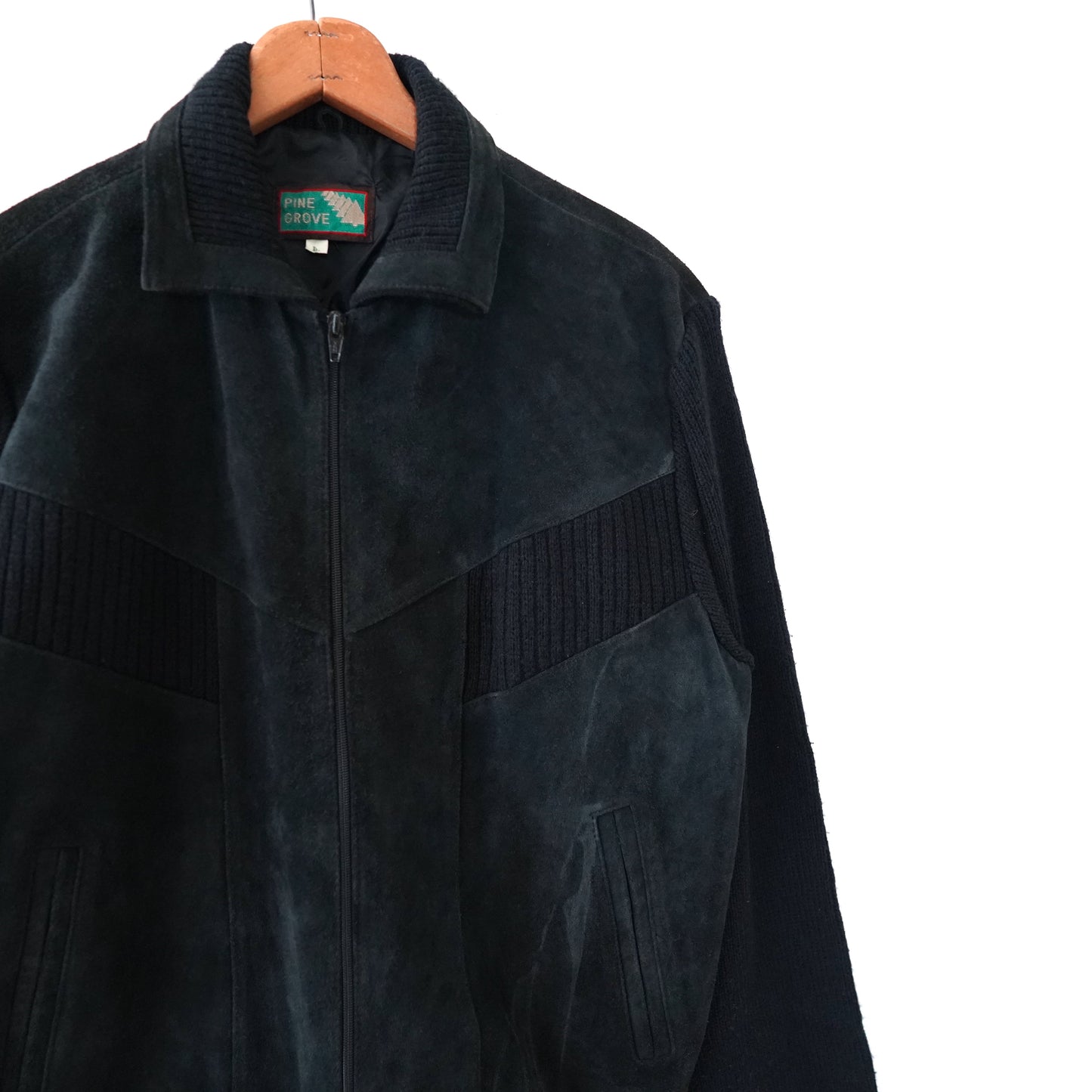 Leather & Knitwear jacket