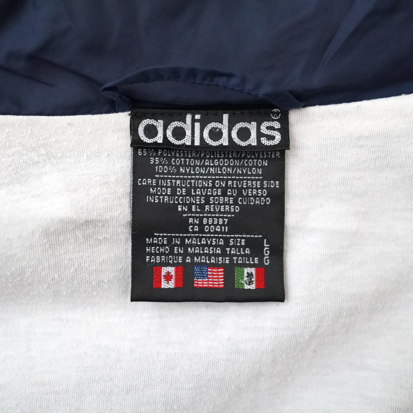 90s adidas nylon track jacket