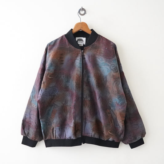 Paisley pattern Nylon jacket