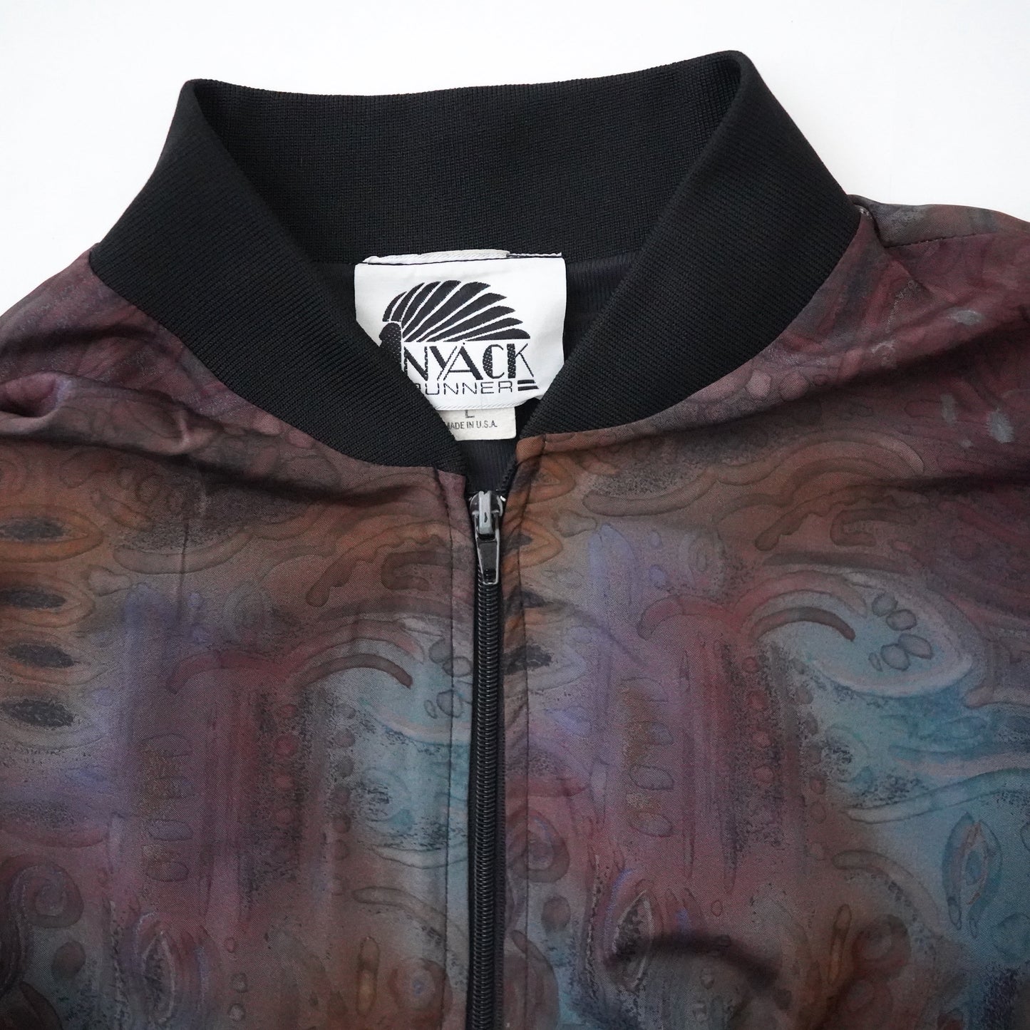 Paisley pattern Nylon jacket