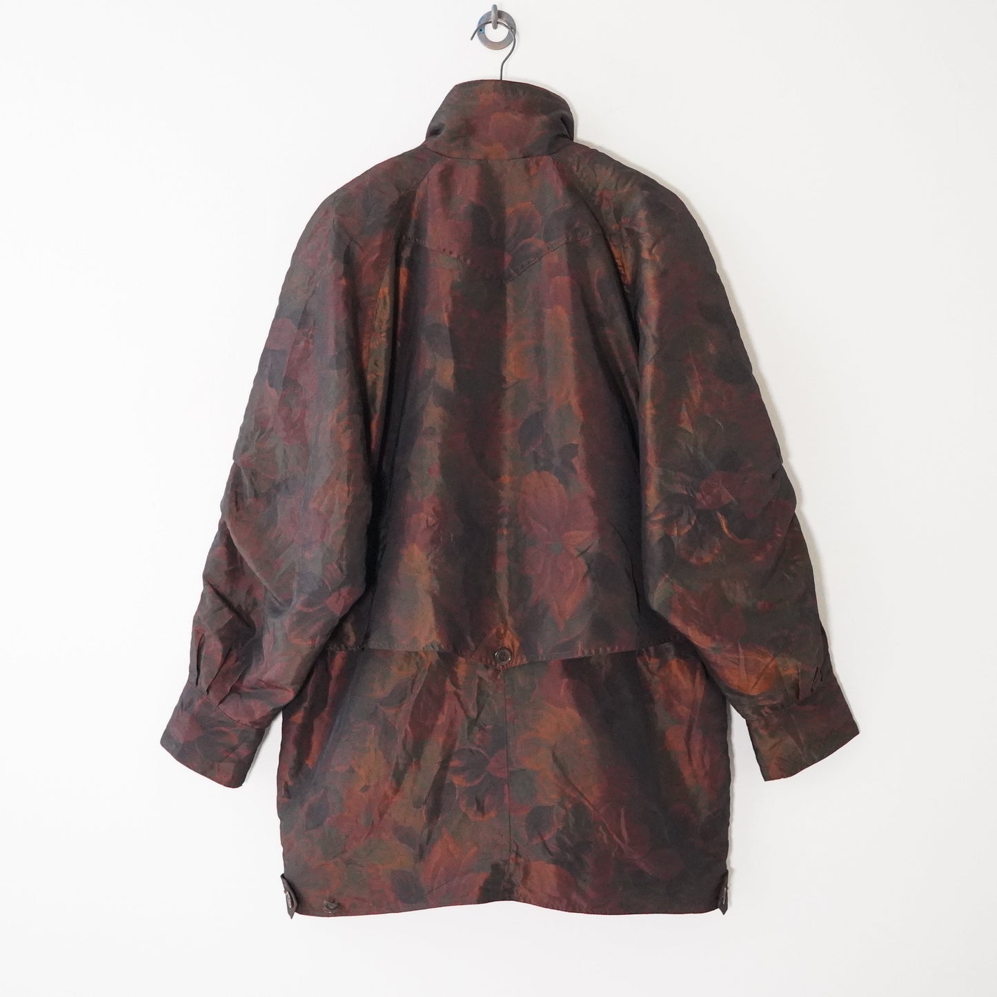 Leaf pattern military jacket