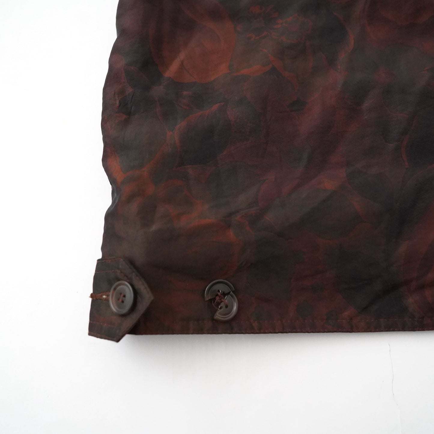 Leaf pattern military jacket